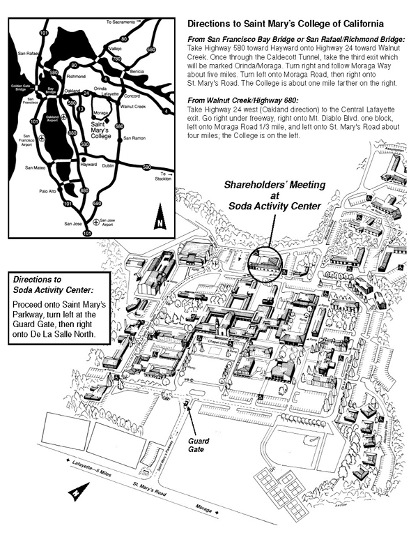 Directions to Soda Activity Center